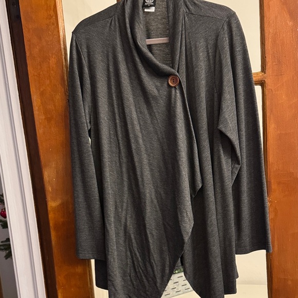 Bobeau Gray Women's Cardigan Sweater - Picture 6 of 7